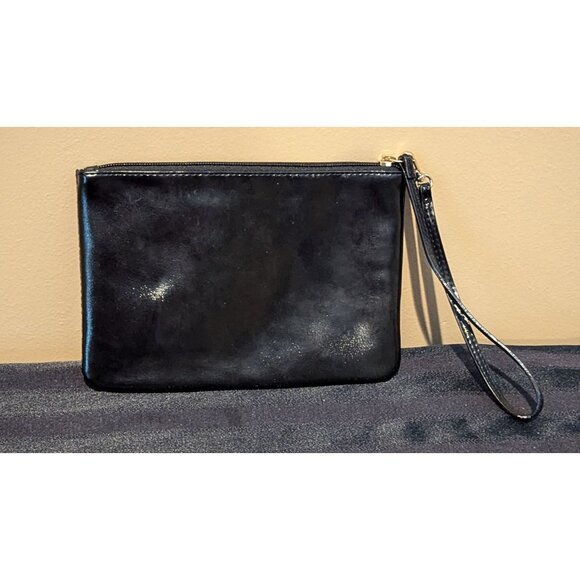 Victoria's Secret Sequined Wristlet Clutch Makeup Bag Floating Sequin's - Picture 2 of 2